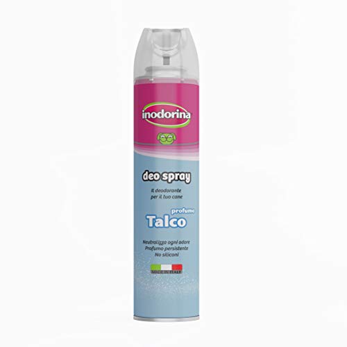 Inodorina Deo Spray Powder Ambientador de Aire Perfumado, Para Refrescar y Limpiar la Pelajes (perros y gatos) - 300 ml