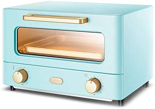 JLGL eléctrica mini horno - azul de calefacción por infrarrojos multifuncional 12L horno doméstico completamente automático, tostadora 33x22x24cm (azul),azul