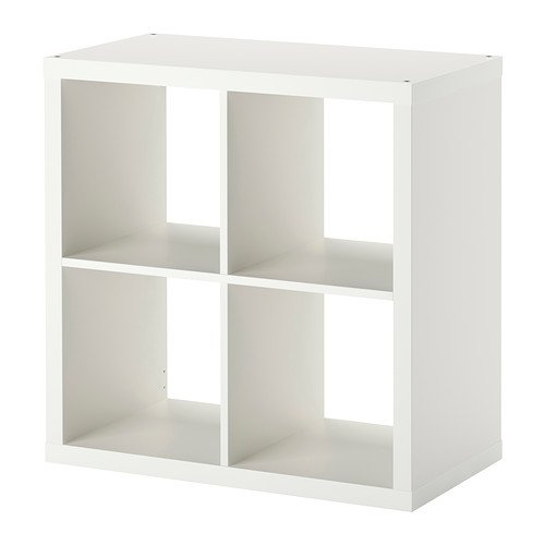 Kallax Estantería de IKEA Librería, cestas o boxes-77 X 77 cm (Brillante), Color Blanco