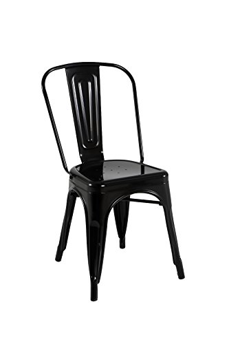 Kit Closet sillas y taburetes inductrial, Metal, Negro