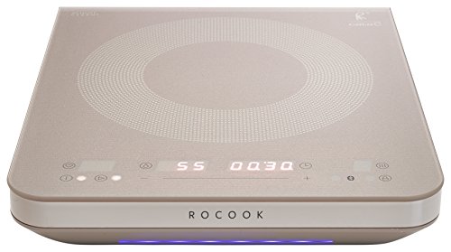Rocook | Placa de inducción modelo Advanced kit ES GR | Vitroceramica portátil | 2000 W de potencia | 295X365X64 mm |