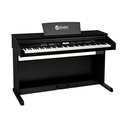 Schubert Subi 88 MK II - Piano Digital , Teclado eléctrico de 88 Teclas , Midi , USB , 360 Sonidos , 160 ritmos , 80 Canciones Demo , Pantalla LCD , Compatible con Sistemas Hi-Fi PA , Negro