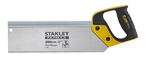 Stanley FatMax Sierra de costilla 300mm FatMax 2-17-199, Negro y amarillo, 0