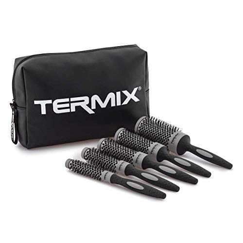 Termix Evolution Basic - Cepillo térmico redondo con fibra ionizada de alto rendimiento, especial para cabellos de grosor medio. Disponible en 8 diámetros y en formato Pack, Pack