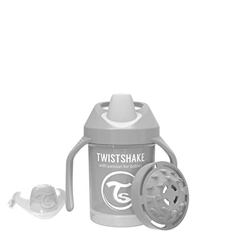 Twistshake 78272 - Vaso con boquilla, color pastel gris