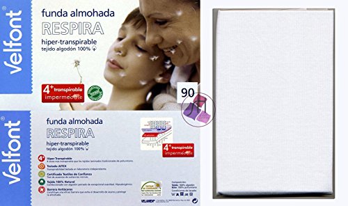 Velfont Funda Almohada Respira Blanco 105 X 40 Cm