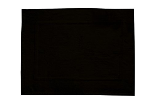 WENKO Alfombra de baño de terry Paradise negro - alfombra de baño, Algodón, 50 x 70 cm, Negro