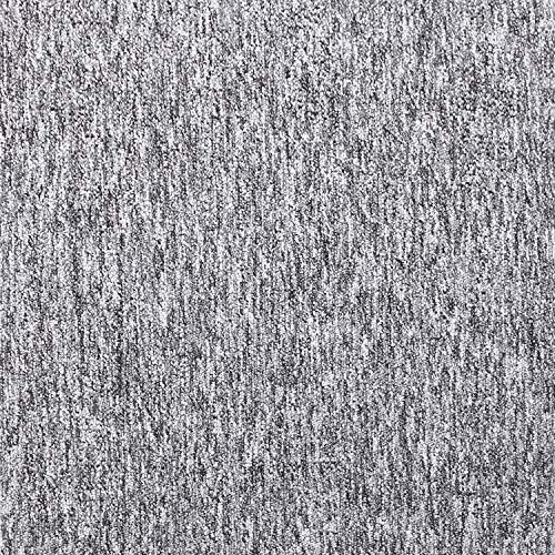 Azulejos de alfombra autoadhesivos, 50 x 50 cm, resistentes, con parche adhesivo, tamaño: 5 m2 (20 unidades, color gris claro)