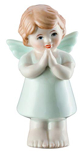bavaria Figura de Porcelana ángel protección Lilly. Tu pequeño ángel guardián; Aprox. 10 cm; Pintado a Mano, en una Caja de Regalo.