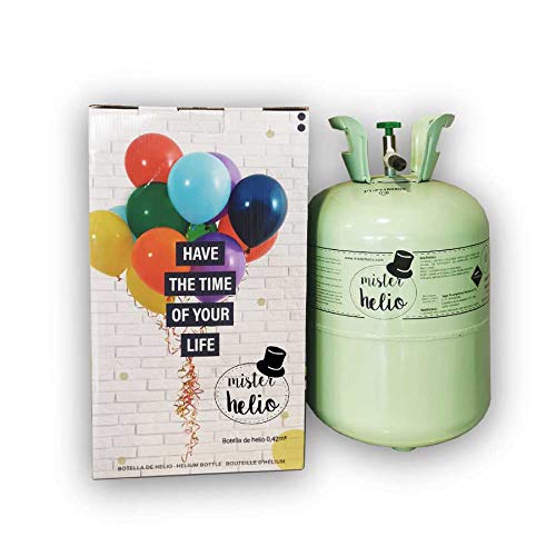 Bombona de Helio Mister Helio para 50 globos (globos no incluidos)
