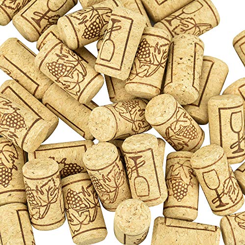 CODIRATO 100 PCS Corchos de Vino Tapones de Botella Natural Corcho Natural de Madera Corcho para Manualidades para Vino Tinto y Decoración de Muebles de Bricolaje (21 * 4MM)