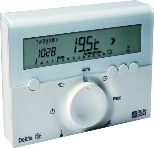Delta Dore DEL6050416 - Termostato electrónico programable (con cables)