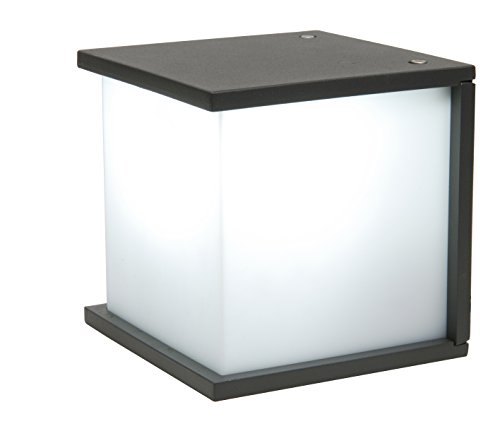 Eco Light moderna lámpara de pared exterior caja Cube, E27, 16,5 x 16,5 cm, Antracita 1846 gr