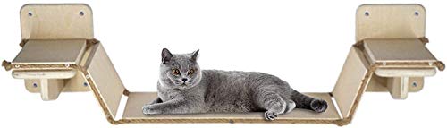 FENGLI Plataforma de madera para gatos con estantes de escalón para escalones, montaje en la pared, escalera de árbol para gatos, centros de actividad, muebles de madera