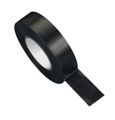 Gocableties - Ruban adhésif Negro en PVC isolant électrique, 20 m x 19 mm, haute qualité, rouleau solide