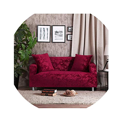 Hotmoment-uk - Fundas de sofá de color sólido de terciopelo rosa, fundas de sofá de 3 plazas, 190 – 230 cm