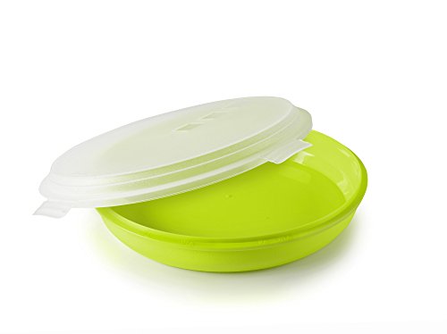 IBILI 749110 - Caja para Tortilla, plástico, Verde, 21,5 x 18 x 5,5 cm Aprox.