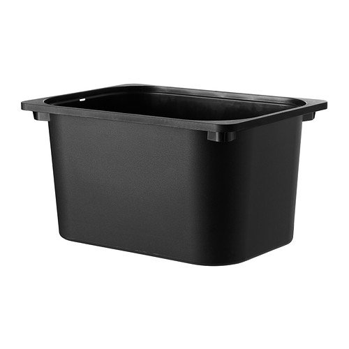 Ikea TROFAST - Caja de Almacenamiento, Negro - 42x30x23 cm