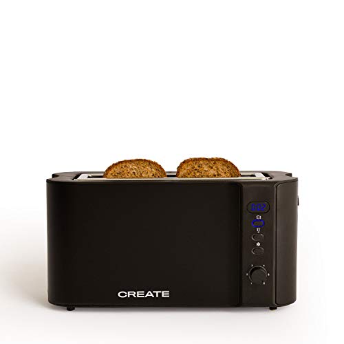 IKOHS Create Toast Advance Pro - Tostadora eléctrica con Pantalla Digital (Negro Mate)