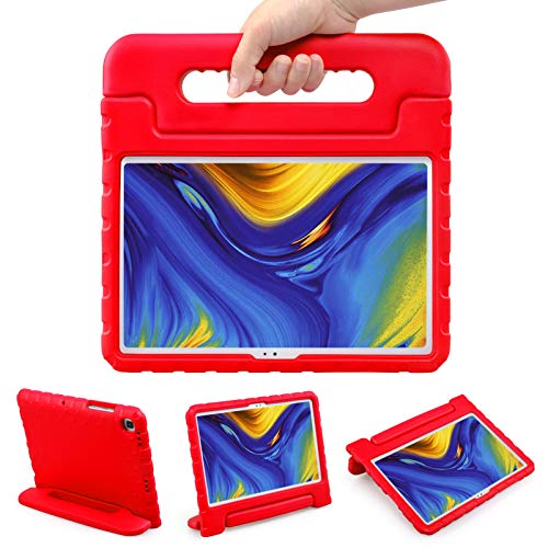 LEADSTAR Funda para Samsung Galaxy Tab A7 10.4-Inch 2020, Ligero y Super Protective Antichoque Estuche Protector Diseñar Especialmente Manija Caso con Soporte para los Niños SM-T500 T505 T507, Rojo