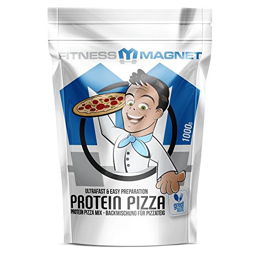 Mezcla para pizza de alta proteína – baja en carbohidratos + alta proteínas – Preparación sencilla solo necesita agua y un poco de aceite