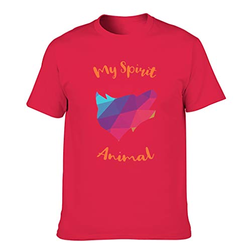 My Spirit Animal - Camiseta para hombre, diseño de animal con patrón de estilo europeo con suave sensación de regalo para novio