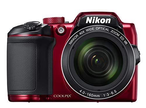 Nikon COOLPIX B500 - Cámara digital de 16 MP (4608 x 3456 pixeles, TTL, 1/2.3", 4 - 160 mm), rojo