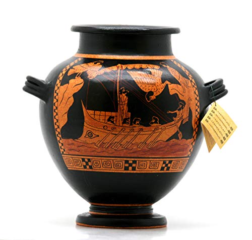Odysseus & Sirens Stamnos - Jarrón de cerámica griego antiguo (480 aC)