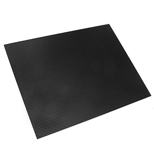 OTOTEC - Placa de fibra de carbono 3K, grosor de 0,5 a 2 mm, carbono, negro, 1 mm