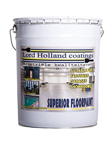 Pintura de suelo de poliuretano ultrarresistente 10 Litros (Gris color, 20 Litros)