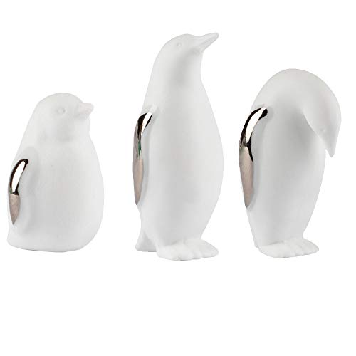Räder Living Porzellan - Juego de figuras de porcelana (3 unidades), diseño de pingüinos