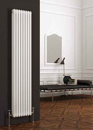 Radiador de radiador de hierro fundido tradicional de doble columna vertical con calefacción de 1500 mm x 200 mm para baño, cocina y habitaciones Colona