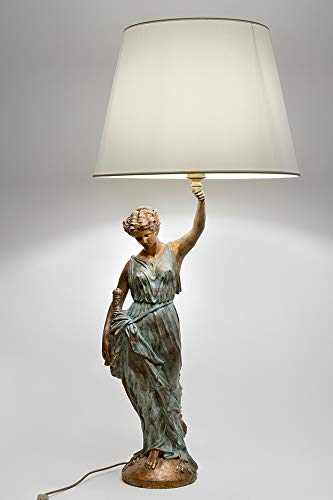 Salvadori Arte, Liberty, lámpara de mesa de escultura de bronce. Fundición de cera perdida.