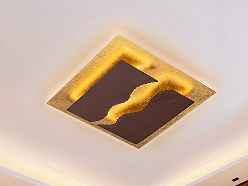 SCHULLER - Plafones Modernos - Colección Sombra Oxido/Pan de Oro (40x40)