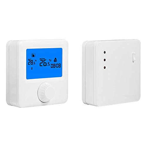 Termostato inalámbrico, termostato de calentamiento inalámbrico RF digital LCD, controlador de temperatura para sistema de calefacción eléctrica, termostato de calefacción central