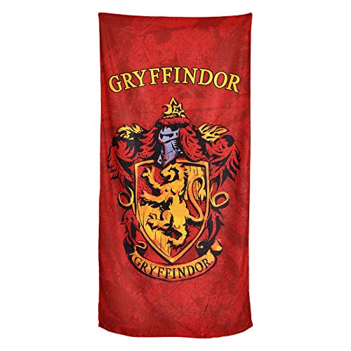 Toalla de Playa Harry Potter Gryffindor Cresta 90x180cm Elbe Bosque Rojo