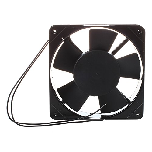 TOOGOO（R） Ventilador Enfriador AC 220V-240V 120x120x25mm Ventilador de enfriamiento para PC Caja Refrigerador Negro