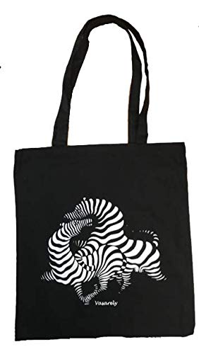 Tote Bag Vasarely (cebras)