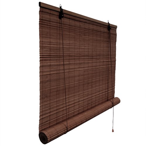 Victoria M. - Persiana de bambú para Interiores, Color marrón Oscuro, tamaño: 60 x 160 cm