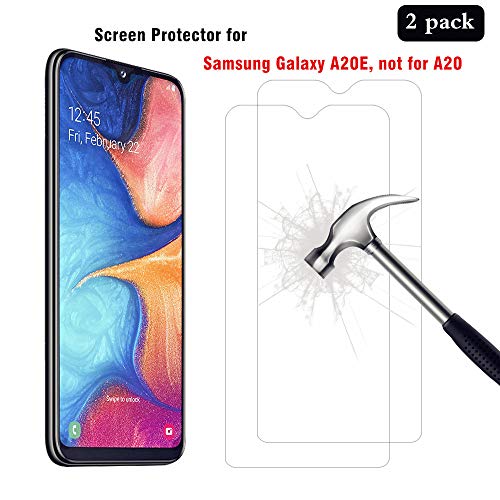 AhaSky 2X Protector de Pantalla para Samsung Galaxy A20E Cristal Templado, Resistente a Arañazos Vidrio Cristal Templado, [2.5d Borde Redondo] [9H Dureza] [Alta Definicion]