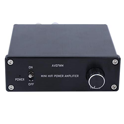 Amplificador de potencia de aluminio DC12-24V, 50W + 50W Equipo de audio de amplificador de potencia digital estéreo compacto de alta fidelidad para el hogar TPA3116 A01-50W