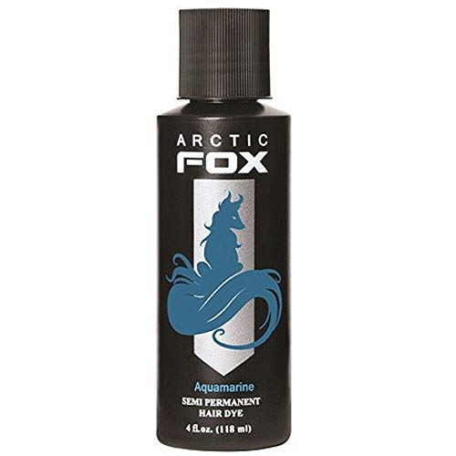 ARCTIC FOX 100% vegano semimerente colorante para cabello (4 onzas, acuamarina)