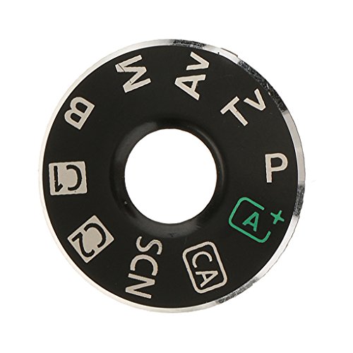 Baoblaze Cubierta de Interfaz Placa de Modo de Marcado Tapa de Cámara para EOS 6D 5D3 Piezas de Reparación de Cámara Digital DSLR + Cinta Adhesiva - Negro-6d