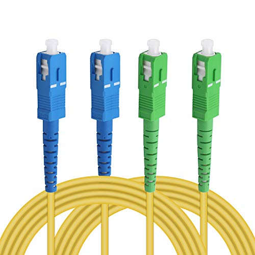Cable de remiendo de fibra óptica SC al SC HONGLEI SC/UPC-SC/APC-SM monomodo de fibra óptica puente óptico 2M-2pack