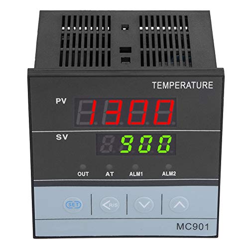 Controlador de temperatura PID, MC901 Controlador de temperatura PID digital K Tipo PT100 Entrada de sensor Relé Salida SSR
