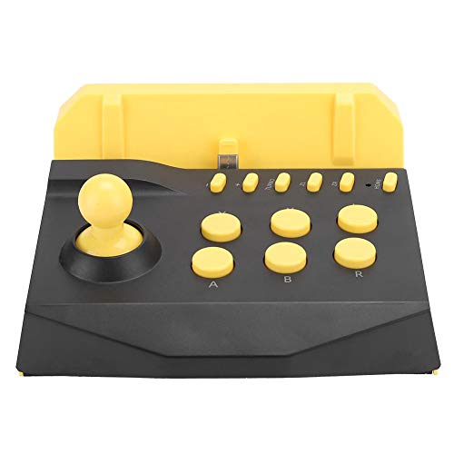 Cuifati Material ABS para gamepads de Joystick, Plug and Play, Controladores de Juegos rockeros clásicos, interruptores Switch Lite(Yellow)