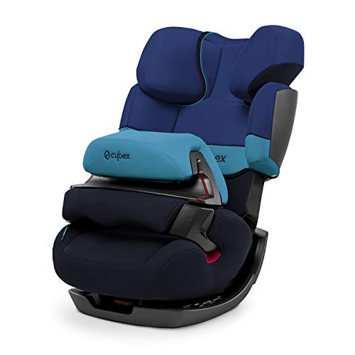 Cybex - Silla de coche grupo 1/2/3 Pallas, silla de coche 2 en 1 para niños, sin ISOFIX, 9-36 kg, desde los 9 meses hasta los 12 años aprox., color Azul (Blue moon)