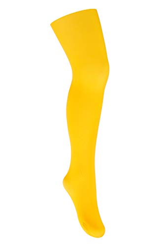 Di Ficchiano MAJA - Leotardos para niños (40/50 DEN, fabricados en la UE) amarillo 146 cm-152 cm