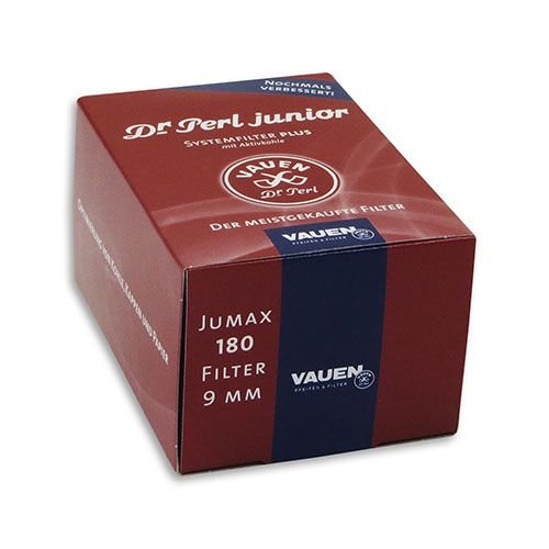 Dr. Perl Junior Jumax - Filtros de carbón activo (9 mm, 1 caja de 180 filtros)