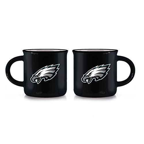 Duck House NFL Philadelphia Eagles - Taza de porcelana de hueso unisex, color blanco, 12 oz